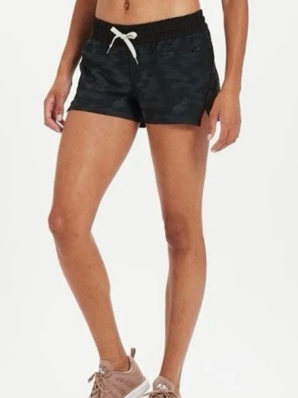 Vuori Black Camouflage Clementine Running Athletic Shorts
